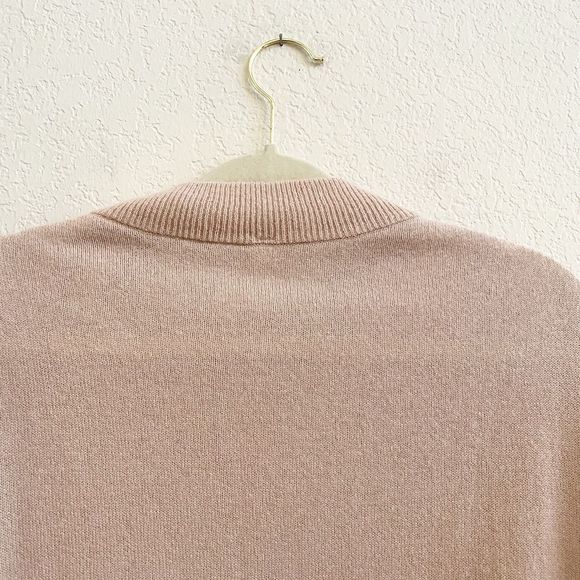 New With Tags Muji Mock Neck Wool Yak Blend Apricot Peach Sweater Size Medium - Picture 8 of 10